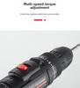Zuoguan lithium electric drill: Dual-speed rechargeable pistol drill with multifunctional household screwdriver.