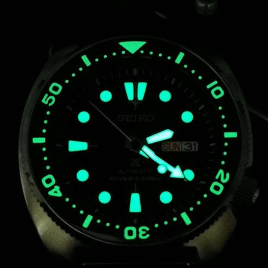Aftermarket SEIKO ceramic bezel insert for reissue third-generation models, type, luminous, black, SRP777, 779