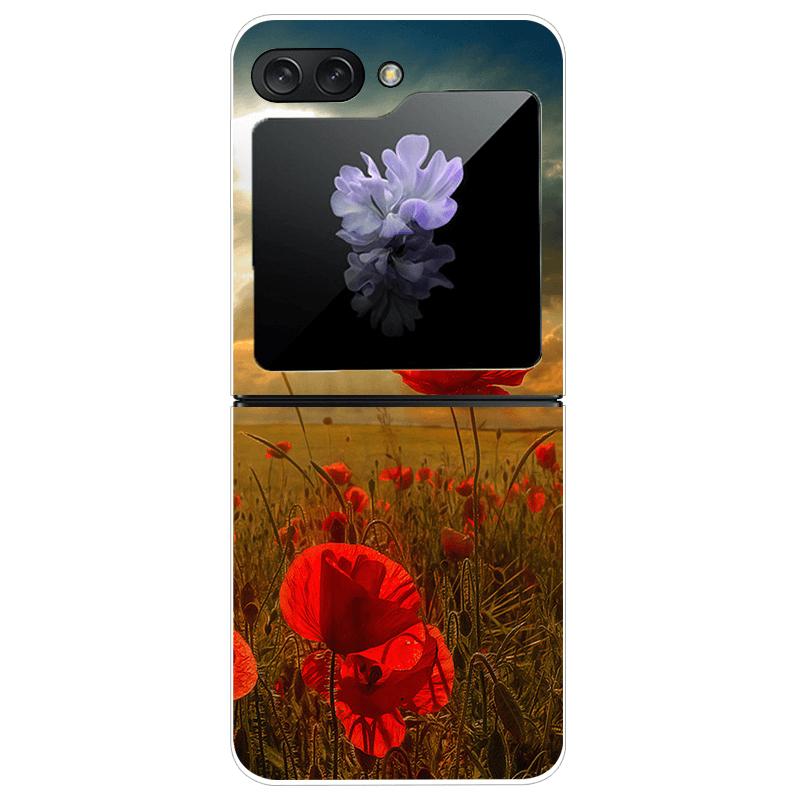 For Samsung Z Flip7 Hard Case ZFlip7 5G Transparent PC Phone Cases For Galaxy Z Flip 7 Fashion Cartoon Clear Protective Fundas