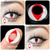 1 par Halloween-kontaktlinser for øyne Cosplay-linser Anime-linser Anime-tilbehør Linser Svarte linser Hvite linser