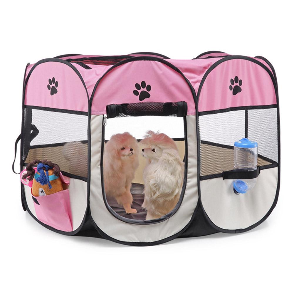 Collapsible Pet Octagonal Tent Pet Octagonal Fence Oxford Cloth Pet Octagonal Cage Cat Dog Cage Pet
