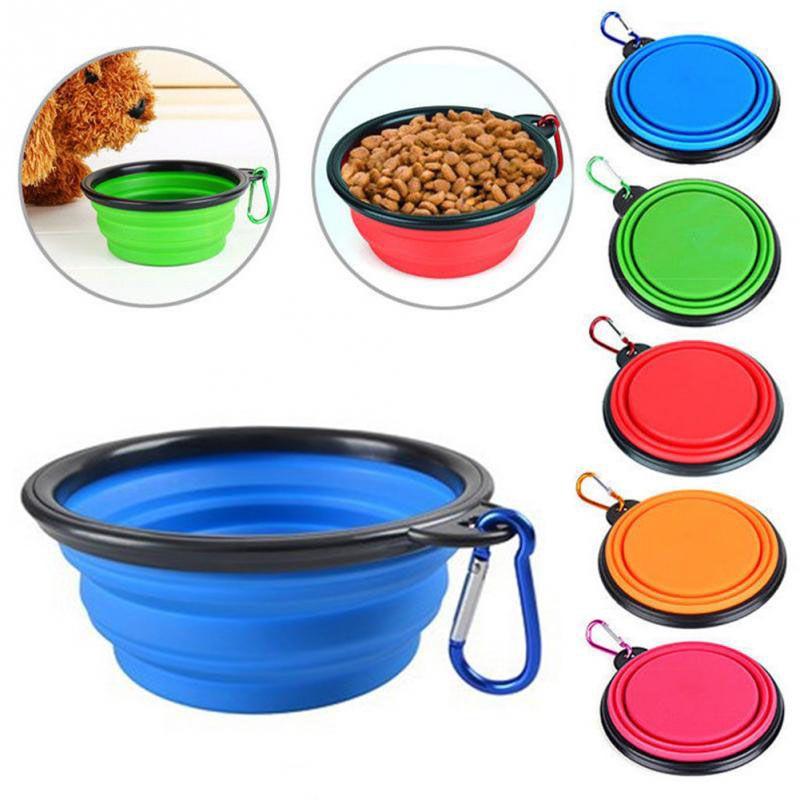 Portable Collapsible Pet Dog Bowl 350ml For Travel In Vibrant Colors For Food And Water