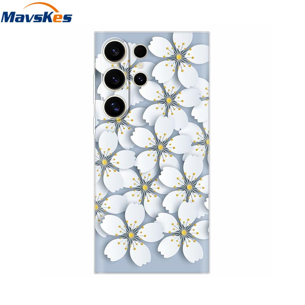S24 Casing For Samsung Galaxy S24 Ultra Case Fashion Soft Clear TPU Phone Case Fundas For Samsung S24 FE S24Plus S24Ultra Cover