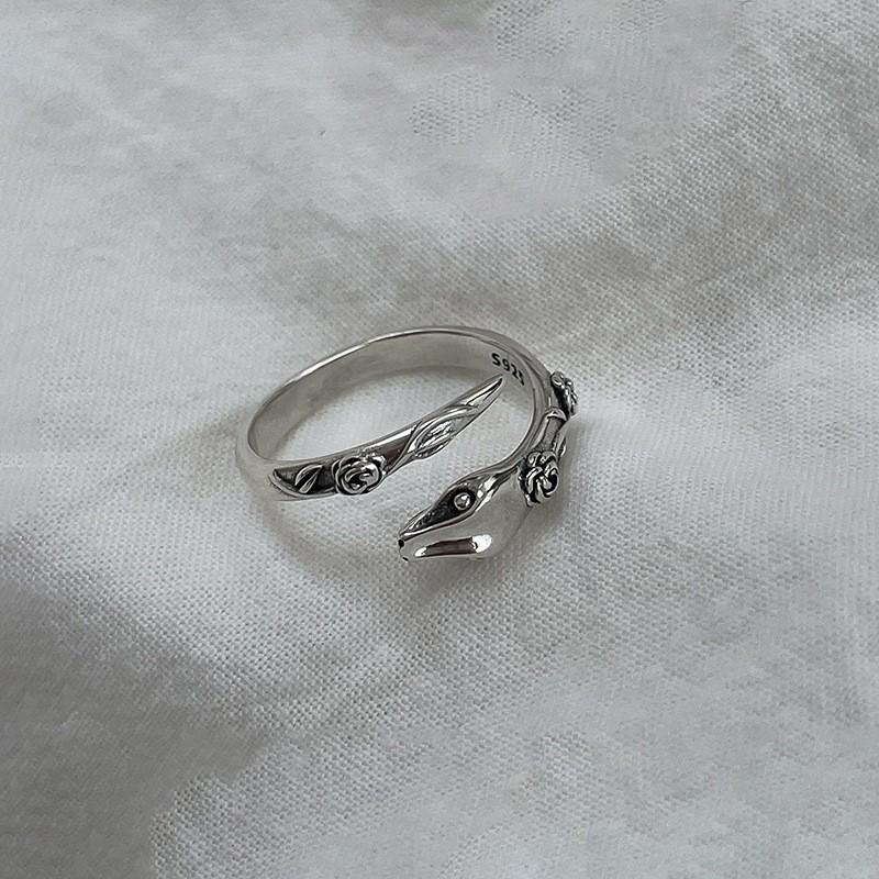 Women s Personalized Adjustable Snake Ring - Retro Hip Hop Punk Fashion