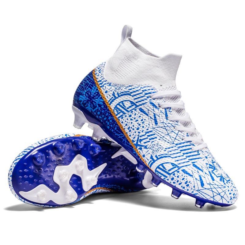 Hohe Fußballschuhe Tf Kunstrasen Ag-Nocken Leder Füße Jungen Und Mädchen Kinder Und Jugendliche Schüler Trainingsschuhe