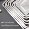 ZISIZ 304 Stainless Steel Rectangular Steaming & Prep Tray