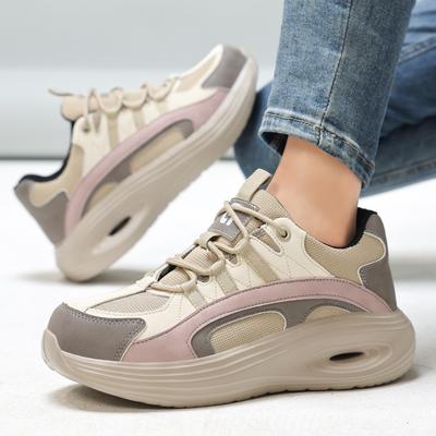 Modische Sicherheitsschuhe Modische Leichte Damen-Arbeitssneaker Stahlkappe Arbeitsstiefel Mesh Atmungsaktiv Damen-Schuhe Plateau-Schuhe