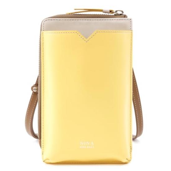 

Nina Nina Ricci Сумка-чехол L-Zip для смартфона, Кошелек Tangram, 35-3005, Горчичный