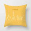 Golden Sofa Pillowcase Digital Printing Office Cushion Cover