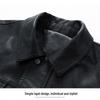 Maoren Men's PU Leather Business Casual Jacket