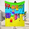 Numberblocks Blanket Soft Warm Cozy Suitable for Office Office Chair Seaside Four Seasons Multipurpose Digital Print