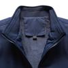 Men's Fall and Winter Fleece Thickened Short Section Stand-up Collar Jacket Large Size Loose Business Tops