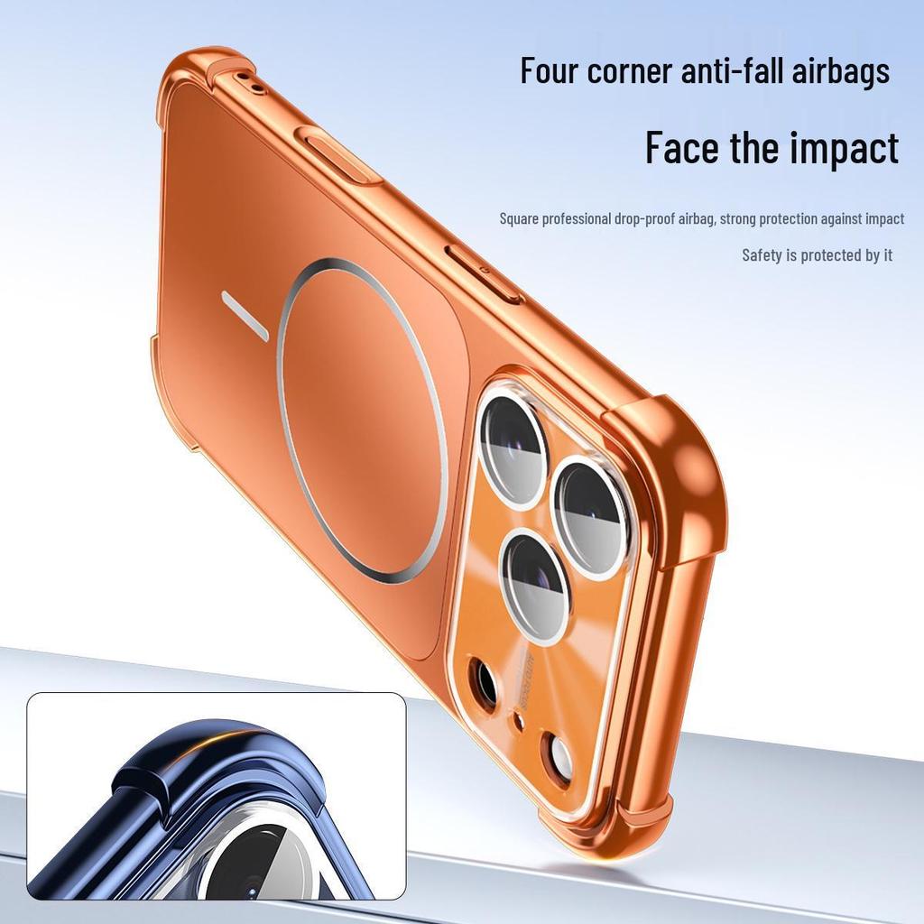 Instantly Transform Into Apple 17 Pro Max Magnetic Phone Case with Four-Corner Drop Protection for iPhone 16 and Matte AG Finish for iPhone 15