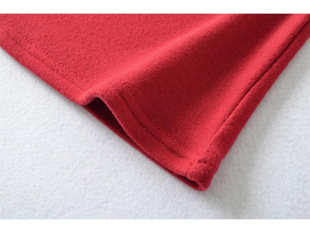 Korean Square Neck Slimming Long Sleeve T-Shirt with Chest Pads and Waist-Cinching Design for Women - Spring/Autumn