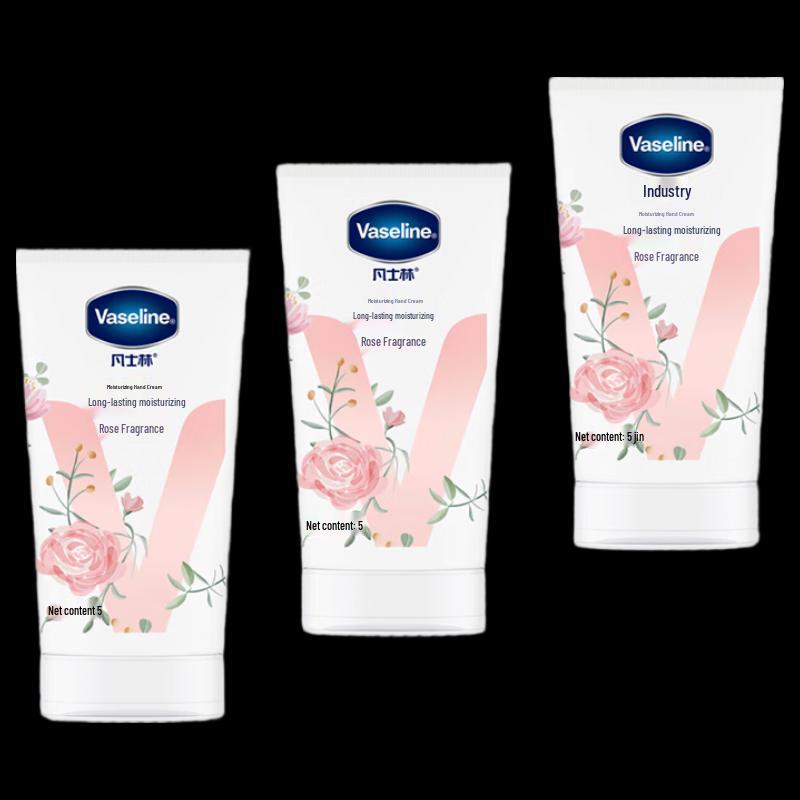 Vaseline Rose Fragrance Moisturizing Hand Cream 3-Pack