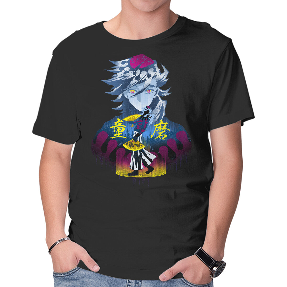 Unisex Crew Neck T-Shirt Second Highers-Mon Graphic Short Sleeve Casual Tee XXXL