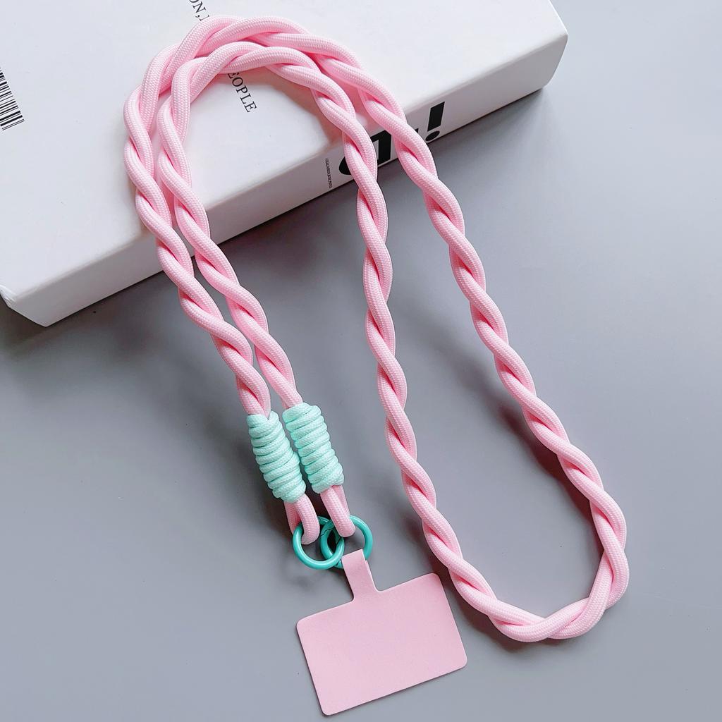 Personalized Trend Mobile Phone Universal Lanyard Diagonal Span Long Rope Color Strap Rope Fashion Safety Anti-Loss Rope