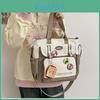 Oxford Canvas Student Backpack With Waterproof Durable Material For School And Commuting