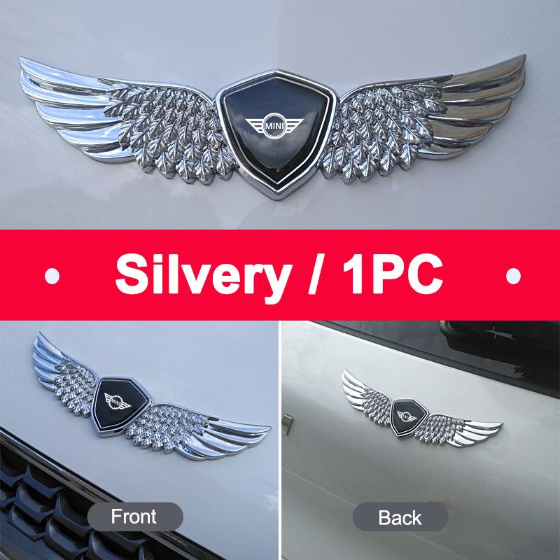 

Metal Car Side Ornament Stickers Decal Front Hood Logo For MINI Cooper JCW WORKS R55 R56 F55 F56 R57 R58 R59 Car LOGO Styling