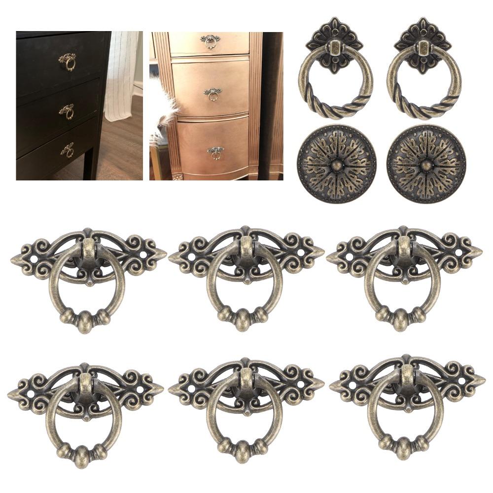 10PCS Vintage Drawer Handles Bronze Cabinet Pulls Door Handle Cabinet Handles  Cupboard