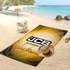 JCB Custom Beach Towel, Print Your Name Text Lightweight Absorbent Towel for Swimming Travel