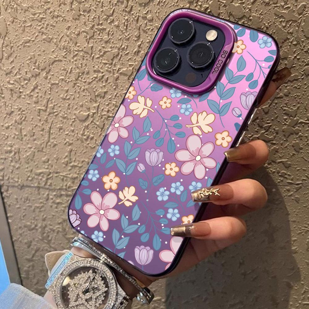 Nice Floral Case For Honor 200 Lite Smart 200Pro X7C Conque Shockproof Silver IMD For Honor 90 Lite 90 Pro Smart Back Cover Capa