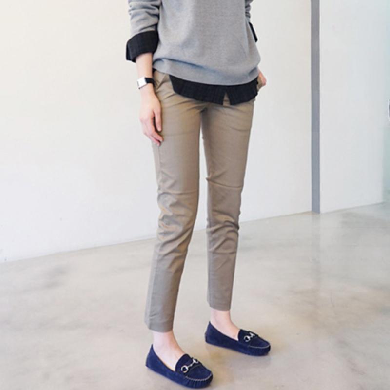 

Модные повседневные женские брюки-карандаш, однотонные брюки-капри со средней талией, женские весенние прямые облегающие элегантные осенние винтажные женские брюки 2702 2XL хаки