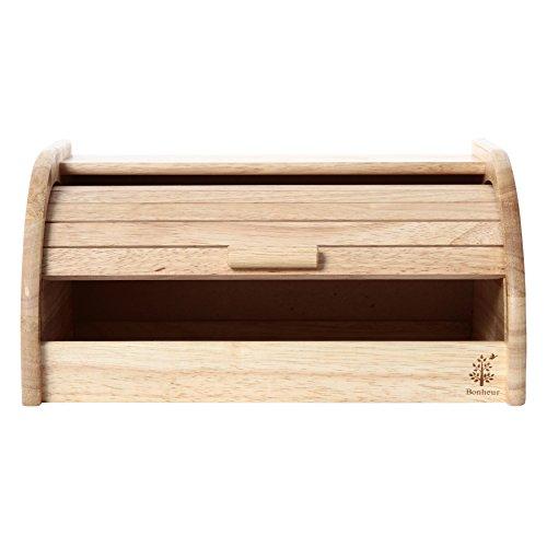 Fuji Boeki Bread Case, 33cm Wide X 23cm Deep X 16cm High, Natural Wood, Kitchen Storage, Bread Storage Case, Bonheur, 94381