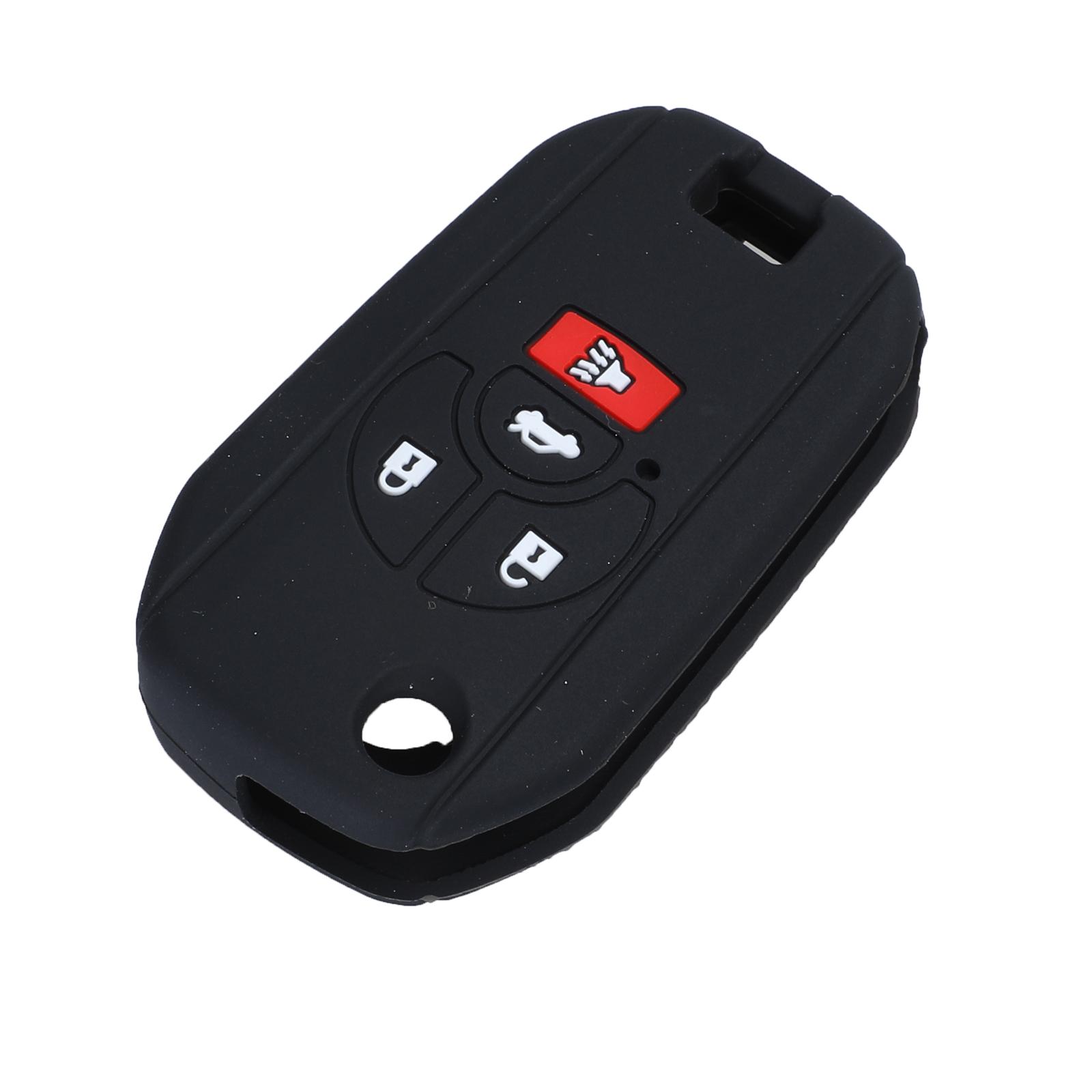 

jingyuqin 4B дистанционный автомобильный ключ силиконовый чехол чехол для Nissan Altima Maxima Sentra Versa держатель стильный складной чёрный