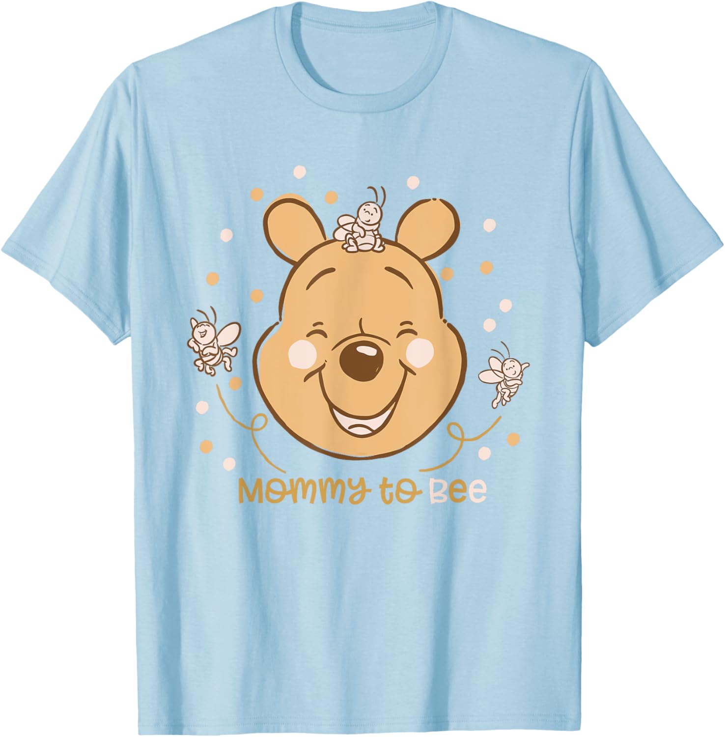 Hot Fashion Casual Disney Winnie The Pooh Mommy To Bee T-Shirt S-4XL Four Seasons L