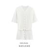 Kaslead New Women Clothes Western Style With Belt Jacquard Mesh Knitted Outerwear 0244002 712