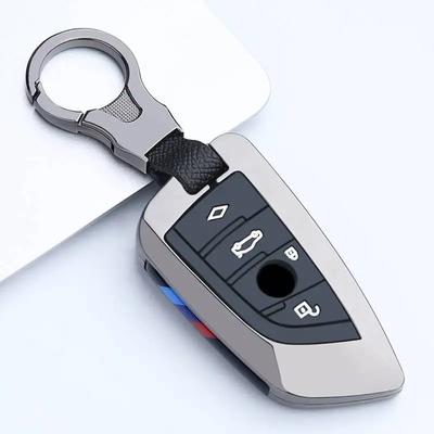 Luxury Car Key Case Cover Fob Smart Keyring Holder for For BMW X1 X3 X5 X6 Series 1 2 5 7 F15 F16 E53 E70 E39 F10 F30 G30 Alloy