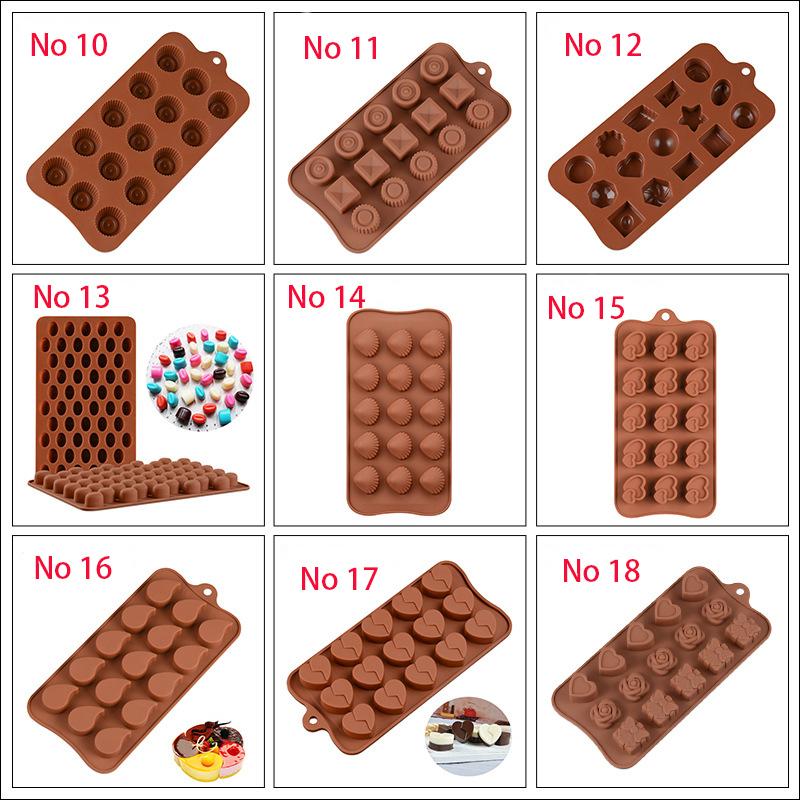 Silicone Chocolate Mold Baking Cake Pan For Pastry Bakery DIY Confectionery Tools Candy Making Accessories
