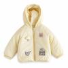 Toddler Girls Winter Cotton Coat With Cartoon Animal Embroidery Hooded Warm Jacket Ages 1-3 Years