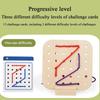Creativity Montessori Wooden Rope Board Thinking Training Wooden Threading Rope Board  Social Games