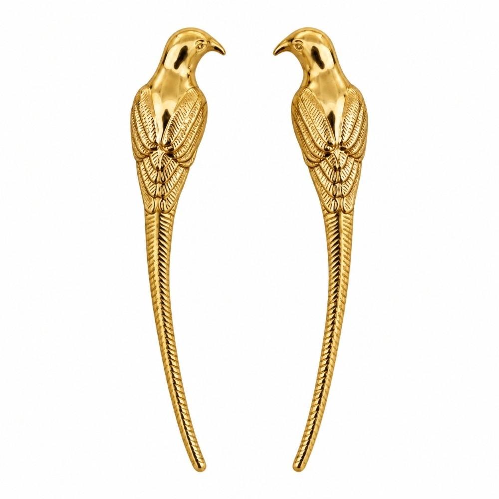 Vintage Bird Cabinet Pull Handle Magpie Shaped Decorative Drawer Pull For Wardrobe