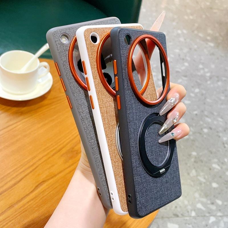 Applicable To Oppofindx1 Mobile Phone Case Magnetic Rotating Bracket Findx1ultra Magnetic Cloth Pattern Protective Case 1g