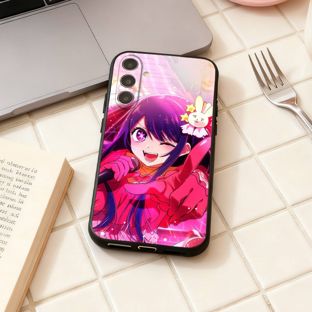 Anime O-Oshi no ko  phone Case For Samsung Galaxy A73,A72,A71,A70,A53,A52,A51,Others Soft Black Shell