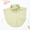 Women's Detachable False Collar Insert Elegant Striped Lapel Faux Half Shirt Blouse Collar Top for Sweater and Dresses