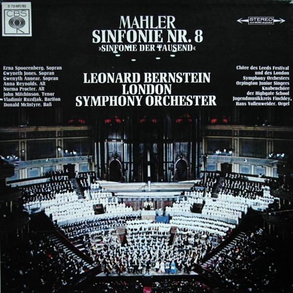 LP Record LEONARD BERNSTEIN, LONDON SYMPHOMY  - Mahler Sinfonie Nr8 Sinfonie Der Ta S7249192 CBS Germany Classical Used