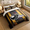 Bedding Set 1 Duvet Cover 2 Pillowcases Pittsburgh Steelers Print Soft Bed Linen Bedroom Decor
