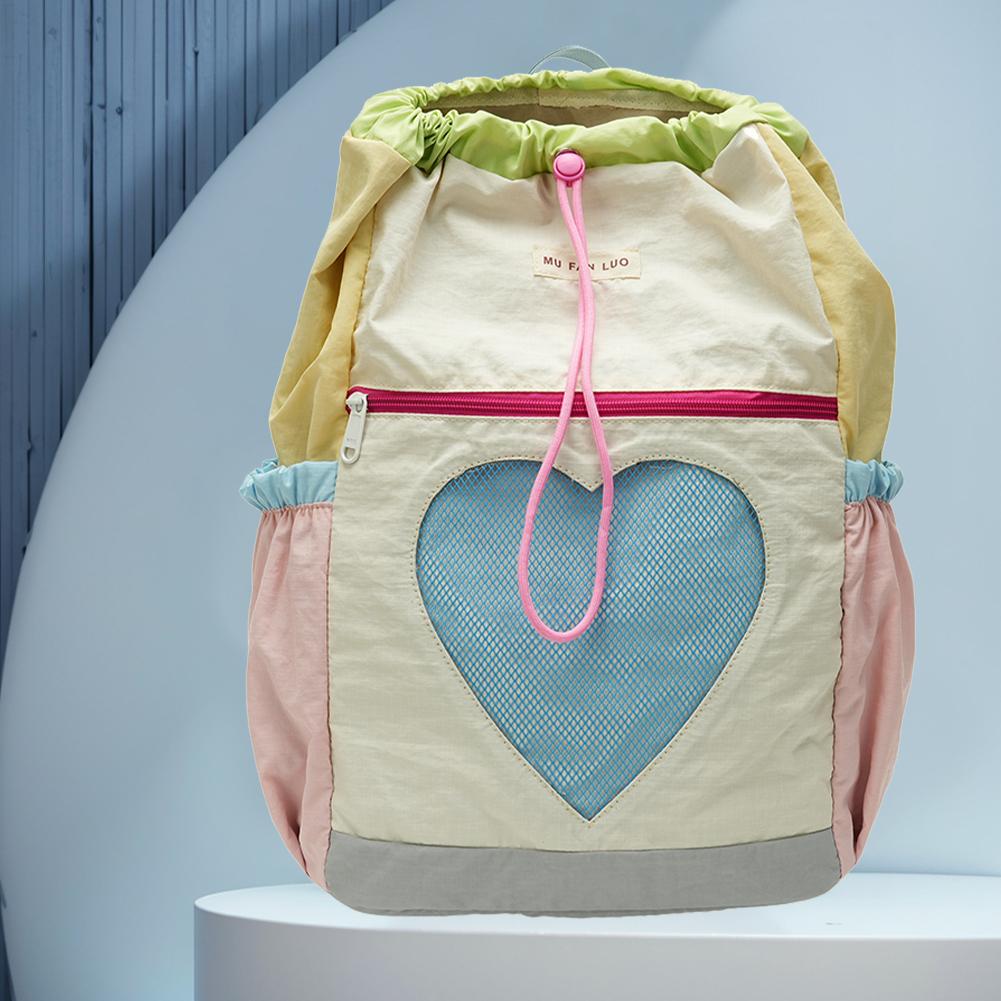 

Backpack for Women Girls Drawstring School Bag Nylon Adjustable Strap Laptop Backpack Rucksack for Travel School жовтий