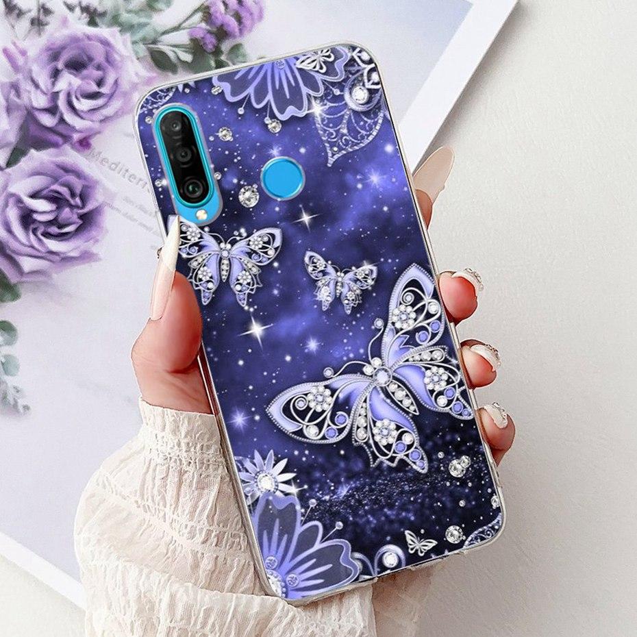 Cute Cartoon Case For Huawei P30 Lite P30 Pro Soft Silicone TPU Back Cover For Huawei P30lite P 30 P30Pro Phone Cases