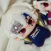 Demon Slayer Tengen Uzui Plush Doll Set 10cm Cute Sound Hashira Mascot with Eyepatch Battle Design Soft Anime Stuffed Keychain for Fans Bag Decor Gift