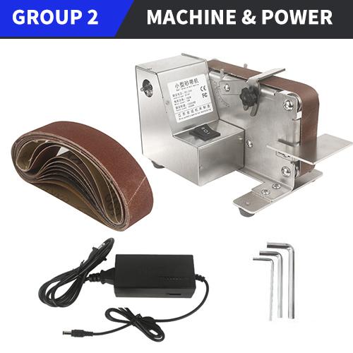 

Ленточная шлифовальная машина Мини Электрическая полировальная машина Настольная ленточная шлифовальная машина с регулируемой скоростью Фиксированный угол Заточной станок