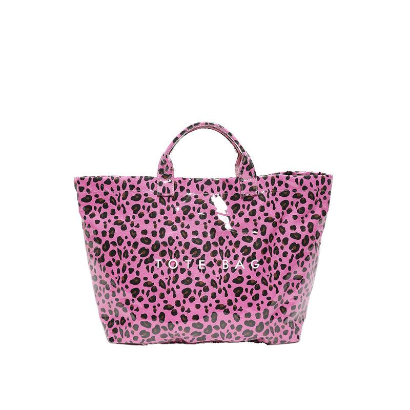 Leopard print hand carry large bag women's 2026 summer new large-capacity tote bag