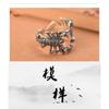 Adjustable Open Ring With Scorpion Motif Vintage Boho Style Plated Copper Unisex Fashion Jewelry