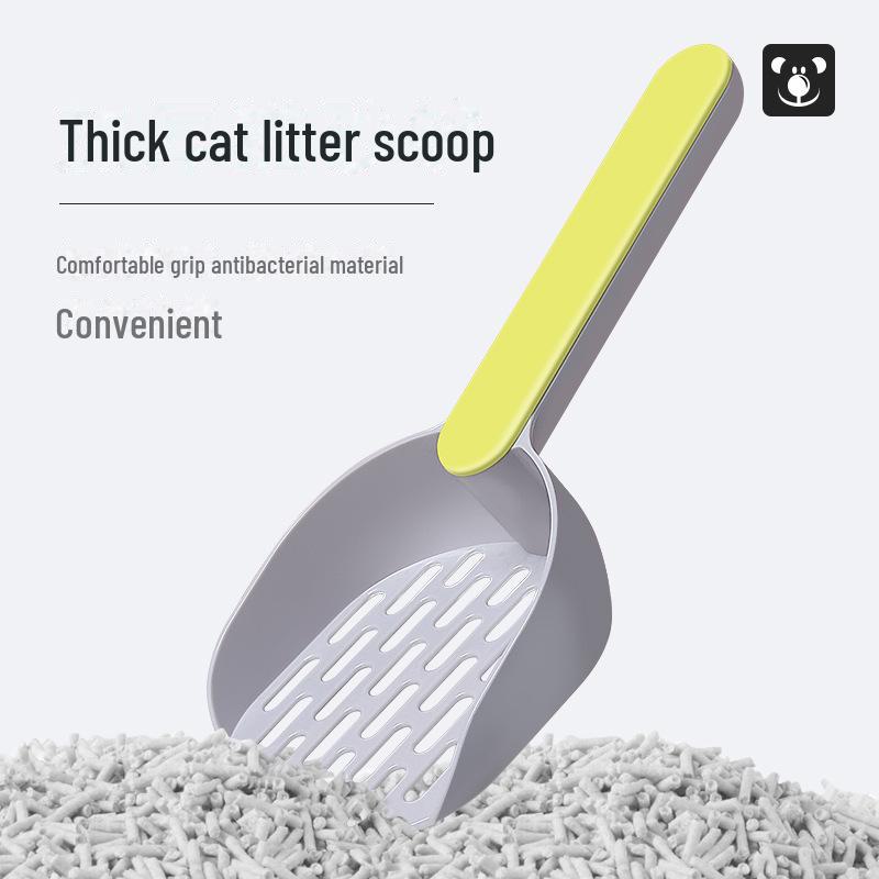 Neue Kontrastfarbene Katzenschaufel mit Kotbeutelspender und Sofortfilter.