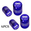 For Dacia Duster Logan Sandero Lodgy Dokker Stepway Mcv 2 Solenza La 4Pcs Metal Car Tire Valve Caps Wheel Dust Cover Accessories Stem Caps1