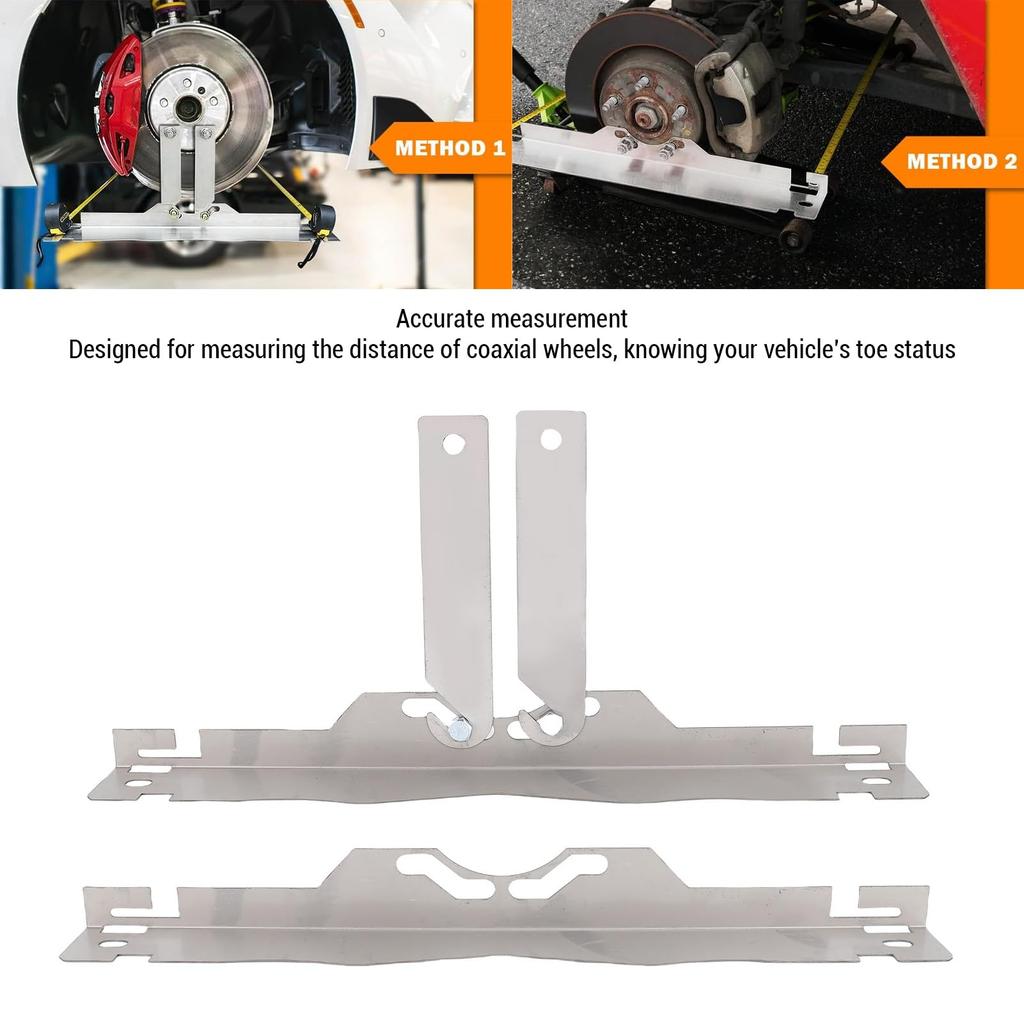 Hjulinställningsverktygsplatta med anslutningsplåt) Precisionsmätning, Kraftig Tå i Rostfritt Stål